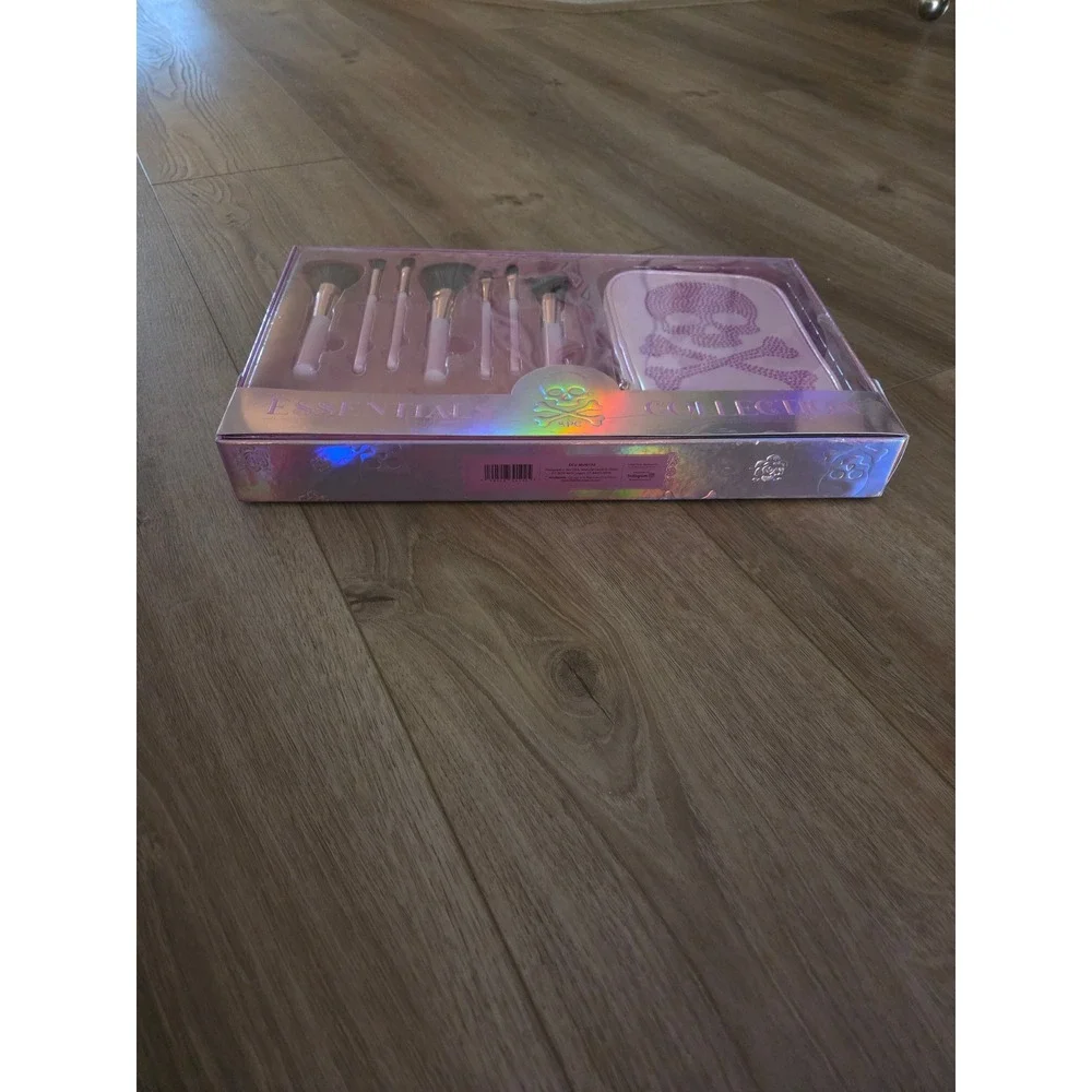 SPC Essentials Collection Makeup Brush‎ Set with Case Skull Pink